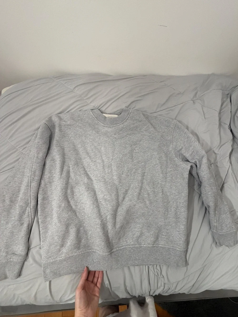 All Saints Light Grey Crewneck Sweatshirt